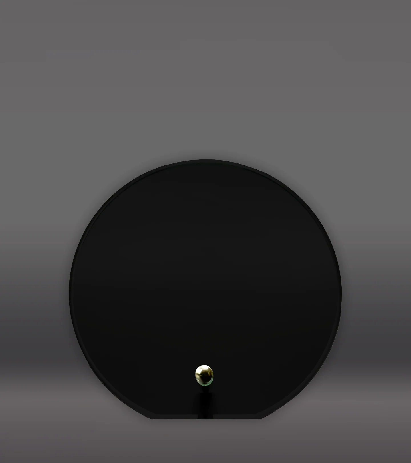 Standing Black Circle Glass Plaque - Image 2