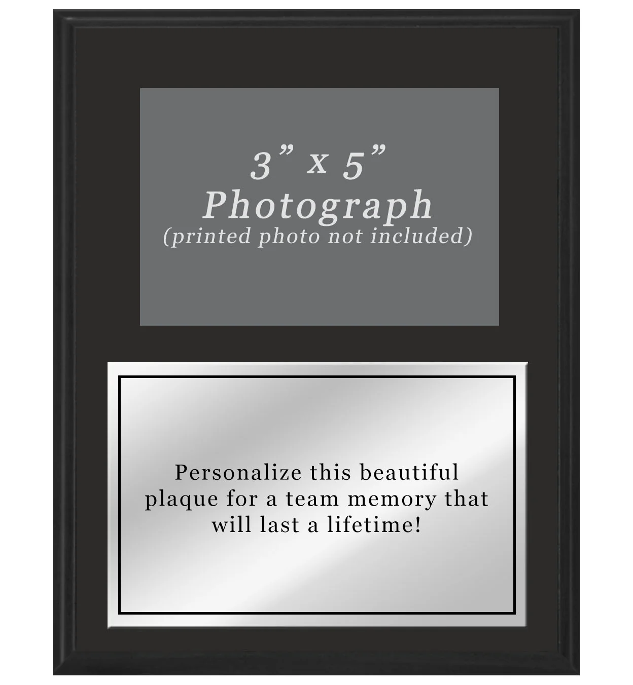 Color Printed Team Photo Plaque With Silver Plate - Image 6