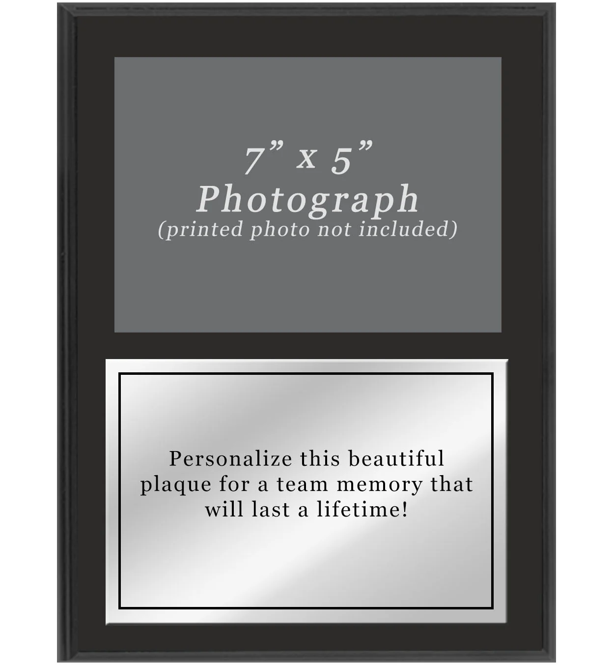 Color Printed Team Photo Plaque With Silver Plate - Image 8