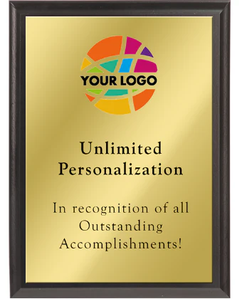 Color Printed Value Plaque Award With Gold Plate - Image 4
