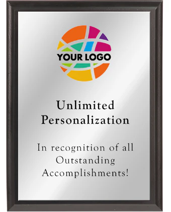 Color Printed Value Plaque Award With Silver Plate - Image 4