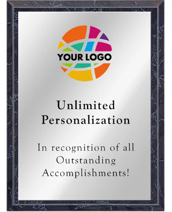 Color Printed Value Plaque Award With Silver Plate - Image 5