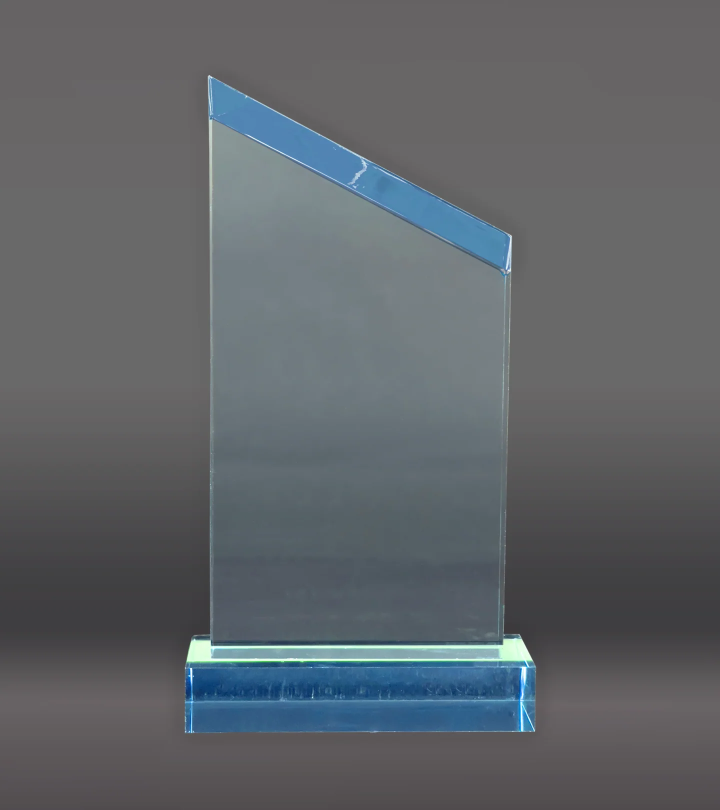 Wedge Acrylic Award - Blue - Image 3