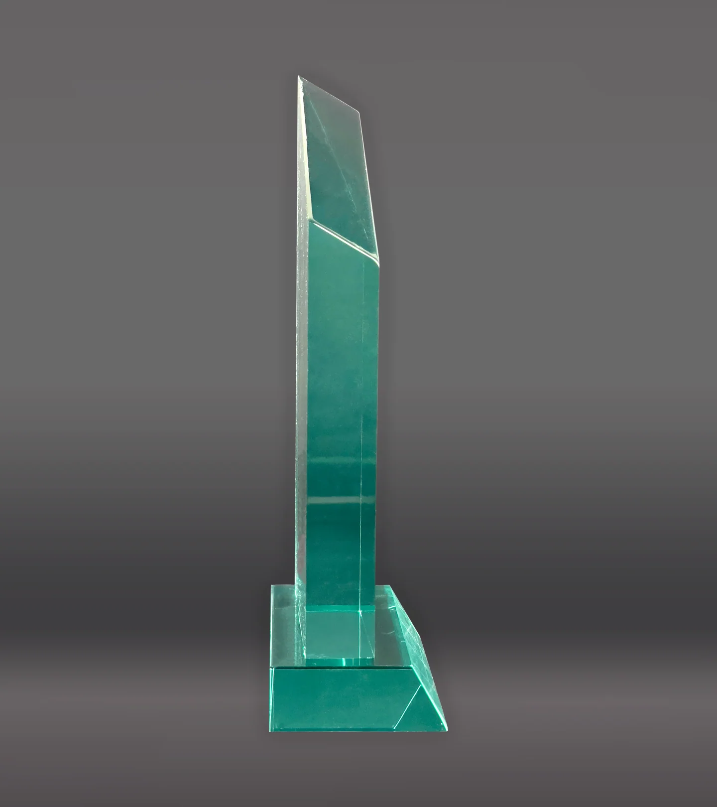 Color Printed Wedge Acrylic - Jade - Image 2