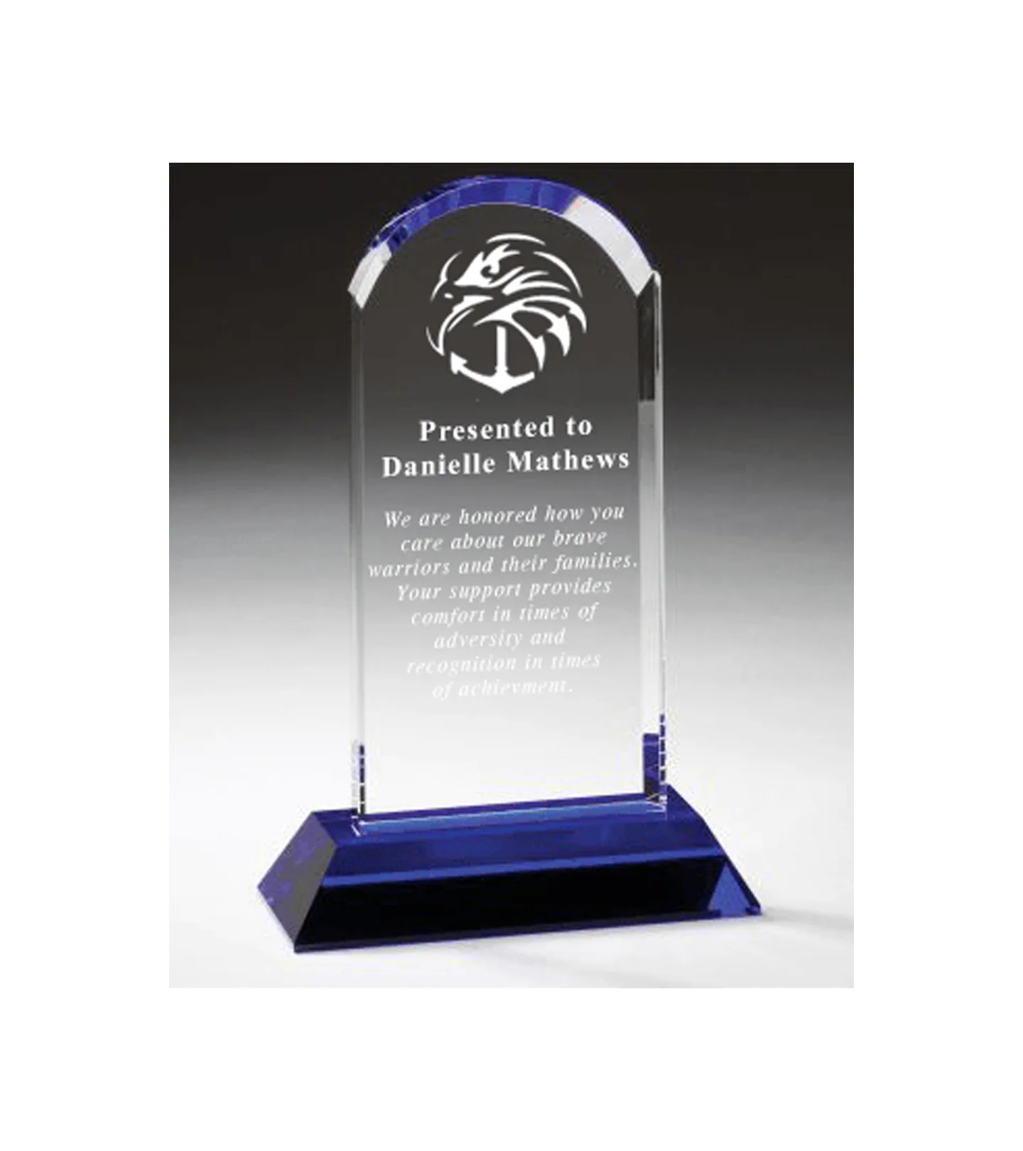 Cool Blue Arch Crystal