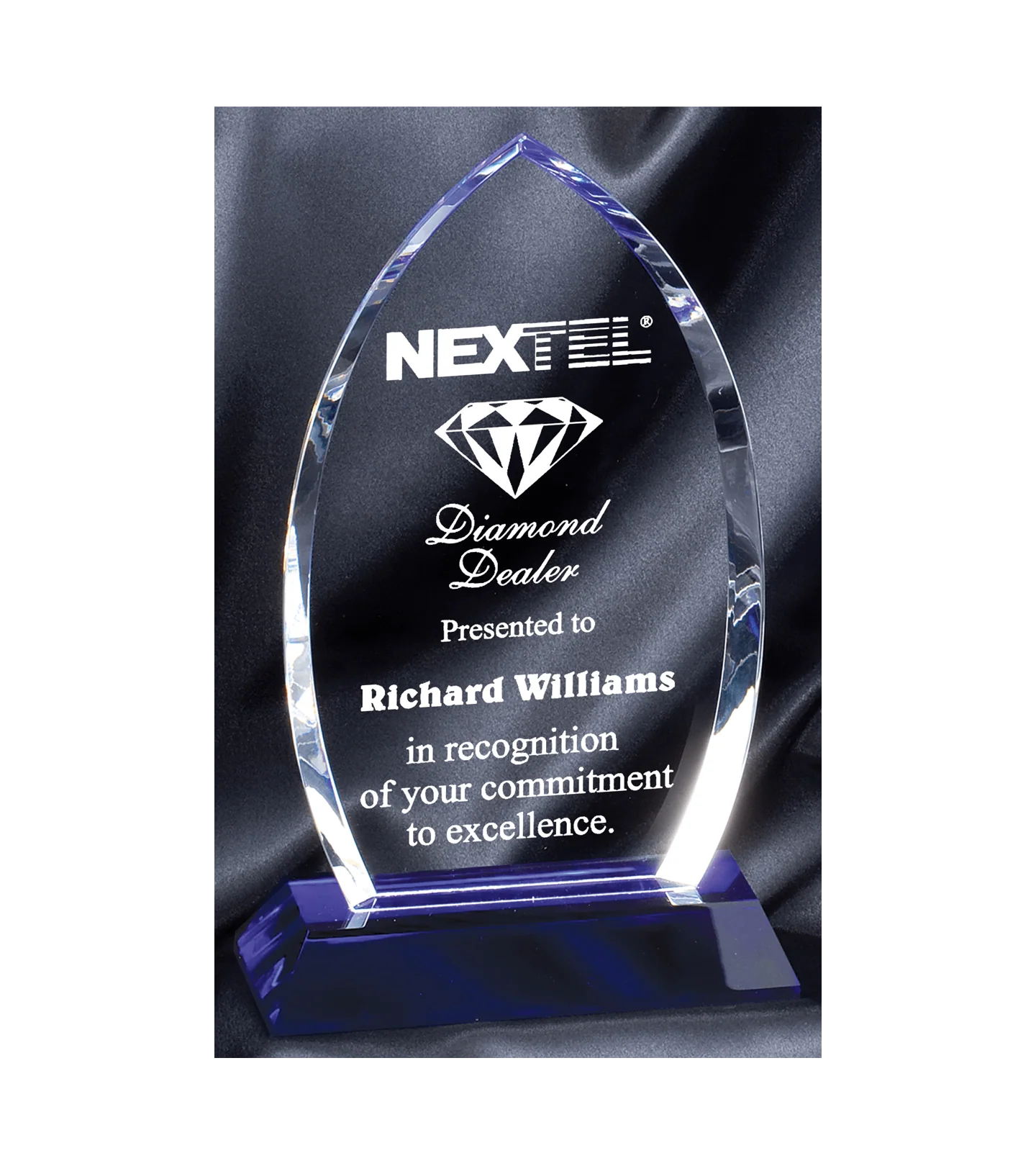 Cool Blue Elliptic Crystal