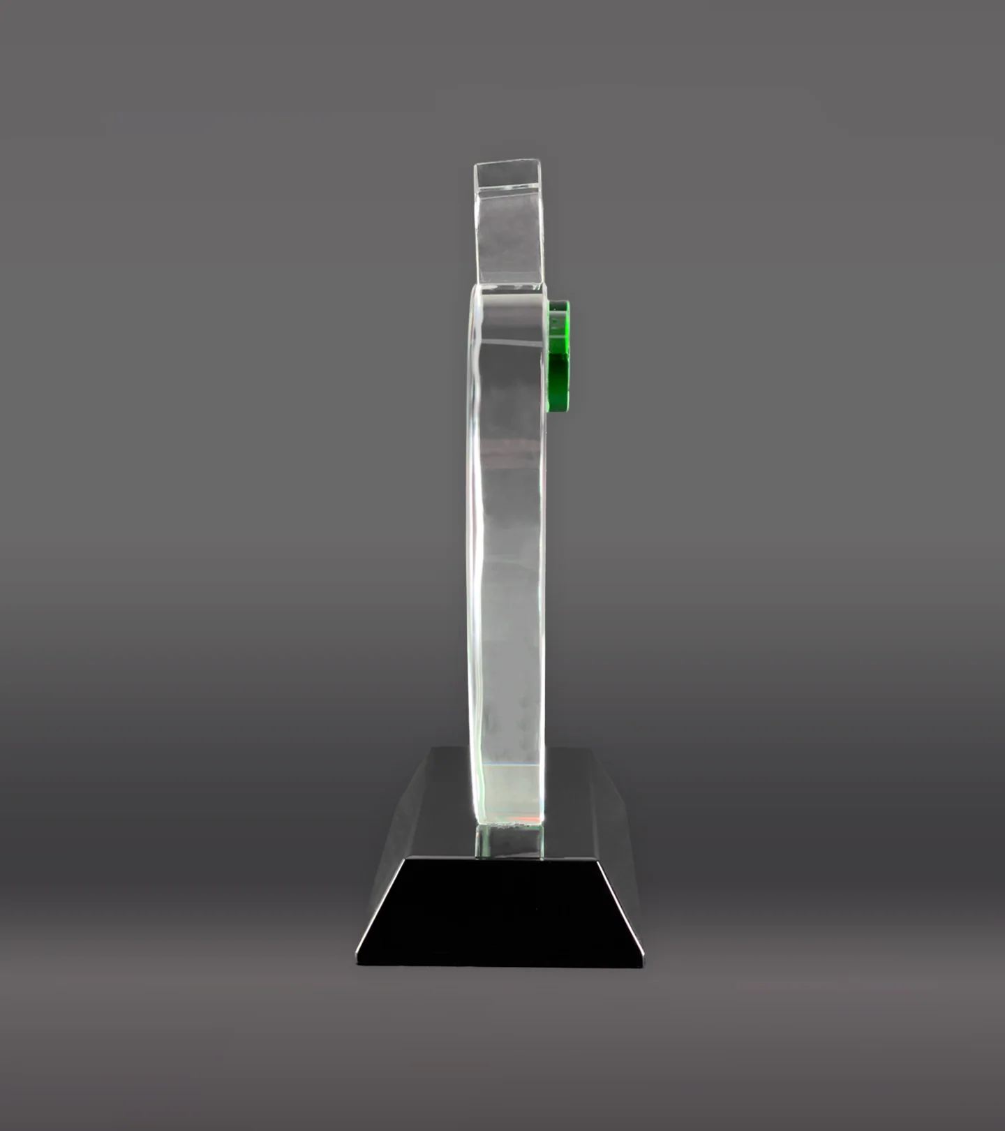 Crystal Apple with Green Leaf - Image 3