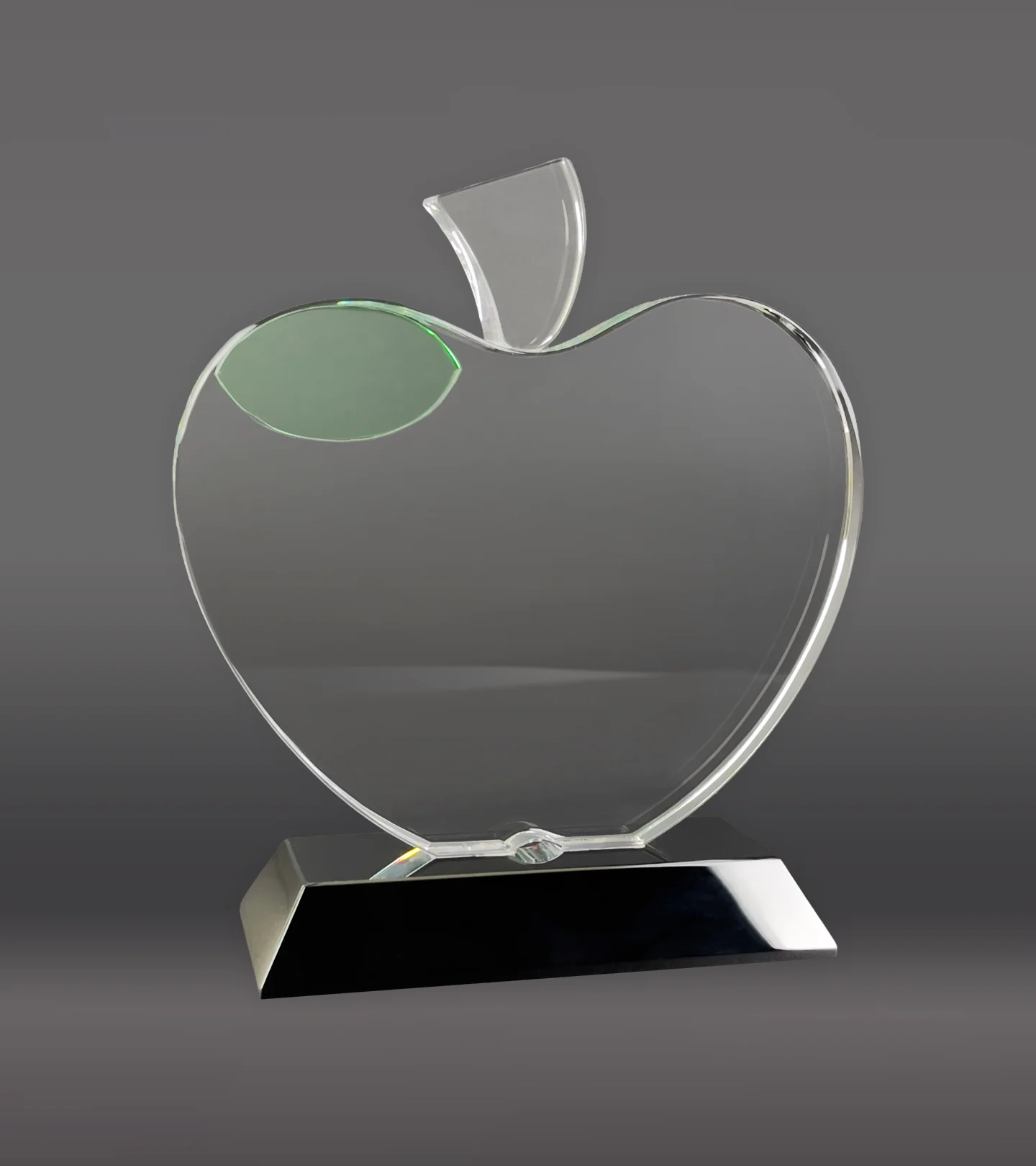 Crystal Apple with Green Leaf - Image 4