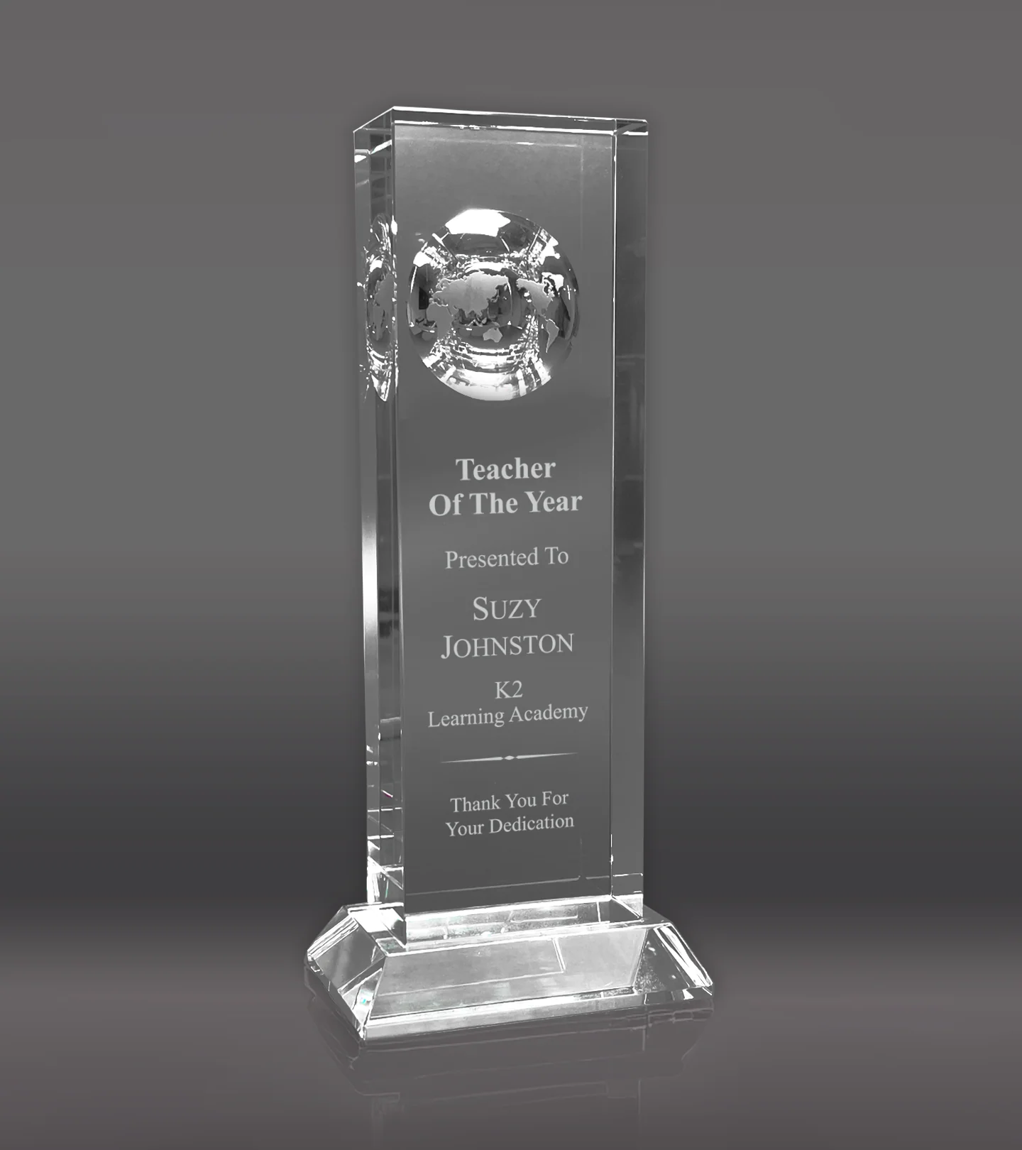 Crystal Globe Column