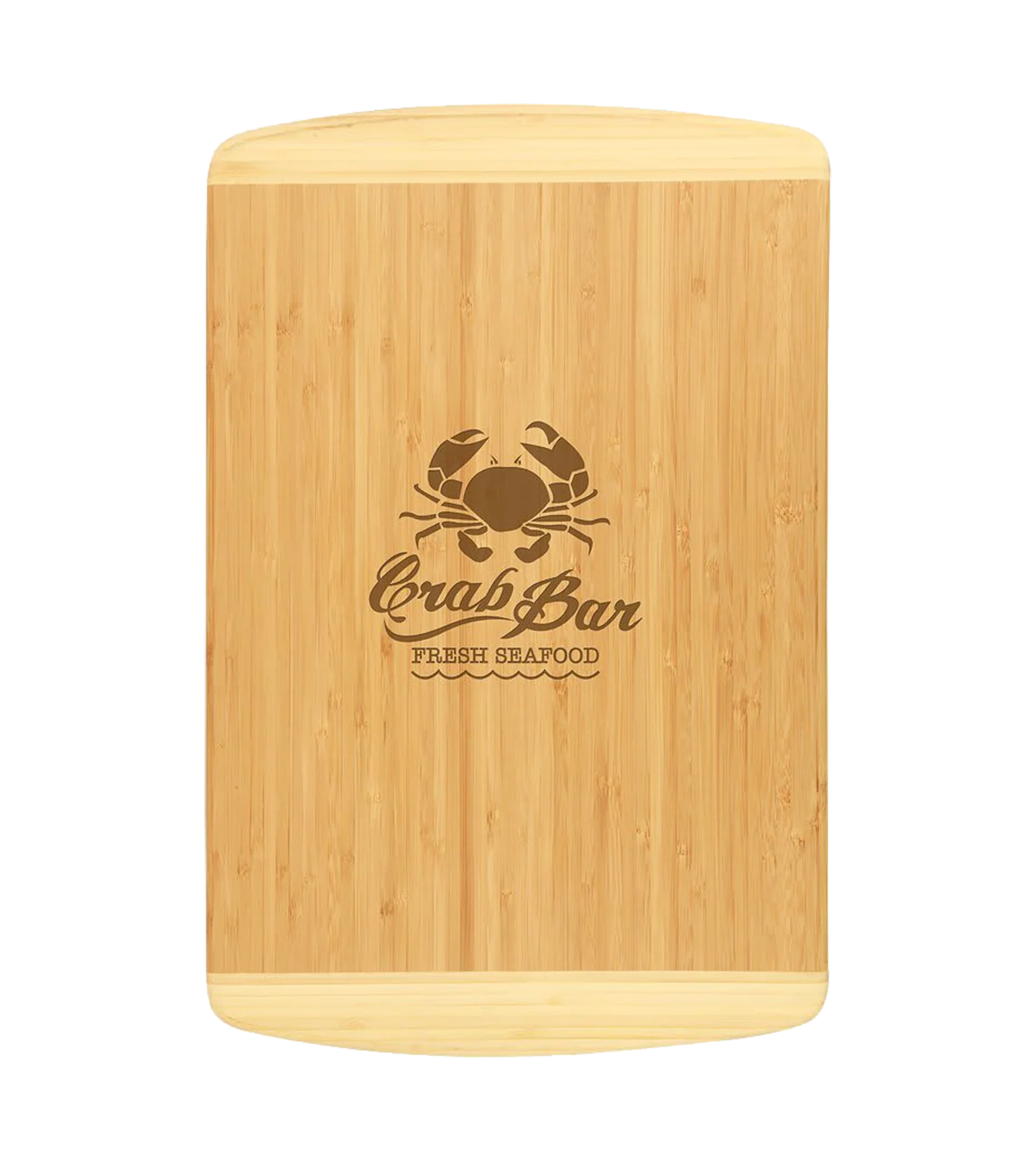 2-Tone Bamboo Personalized Cutting Board - 18 inch