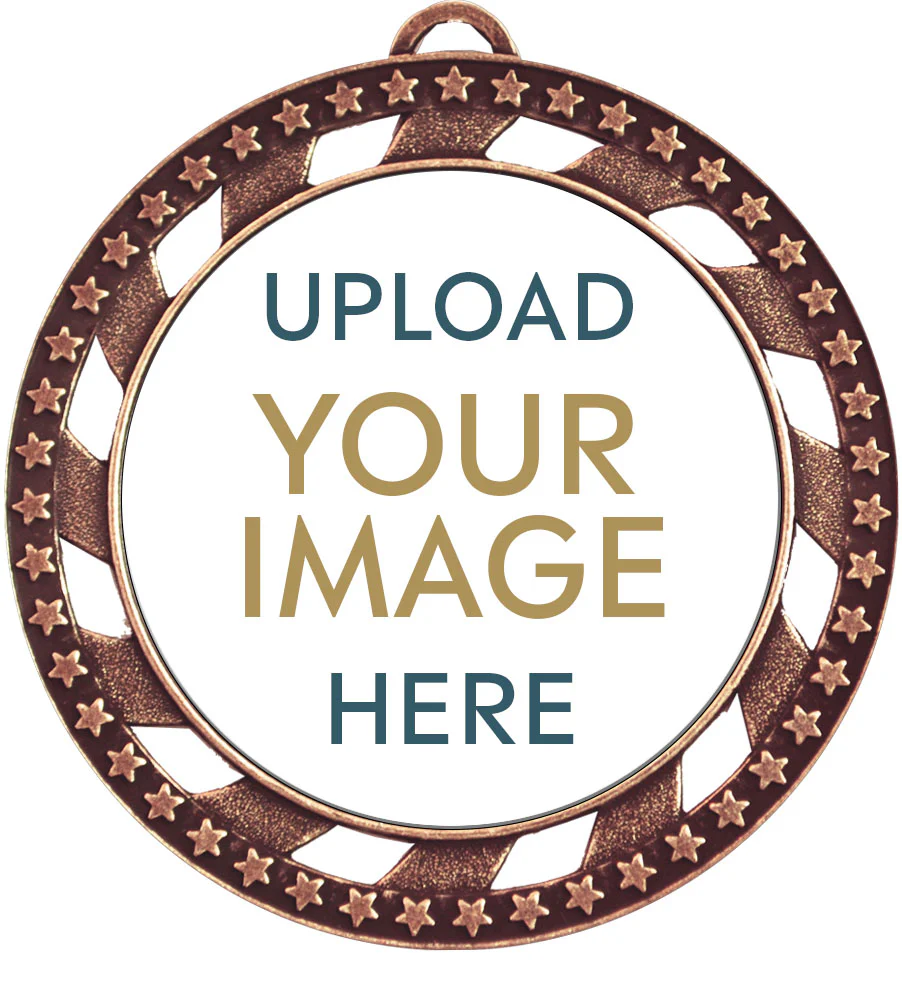 Victory Star Custom Insert Medal - Image 4