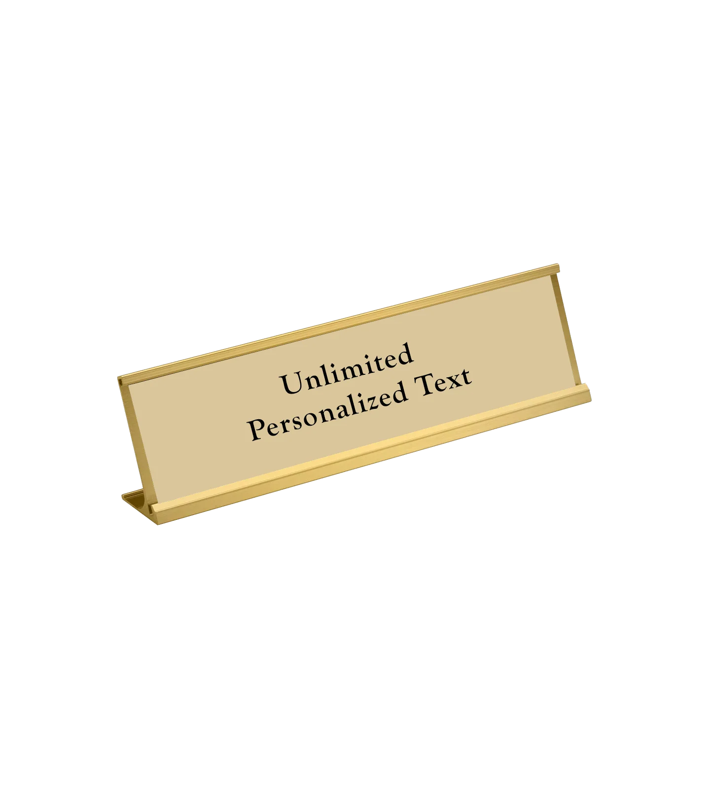 Gold Desk Name Plate Holder - Image 2