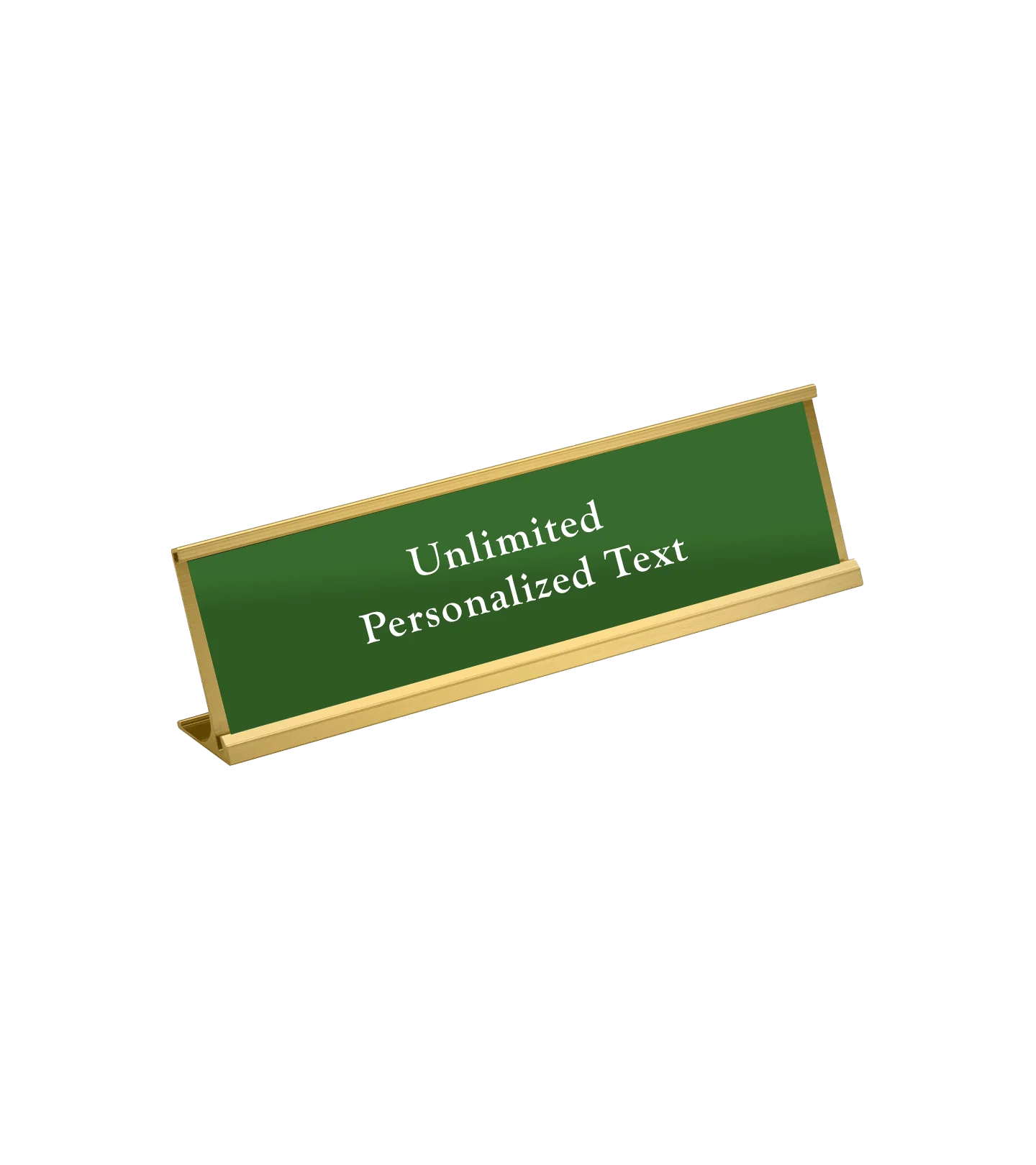 Gold Desk Name Plate Holder - Image 3