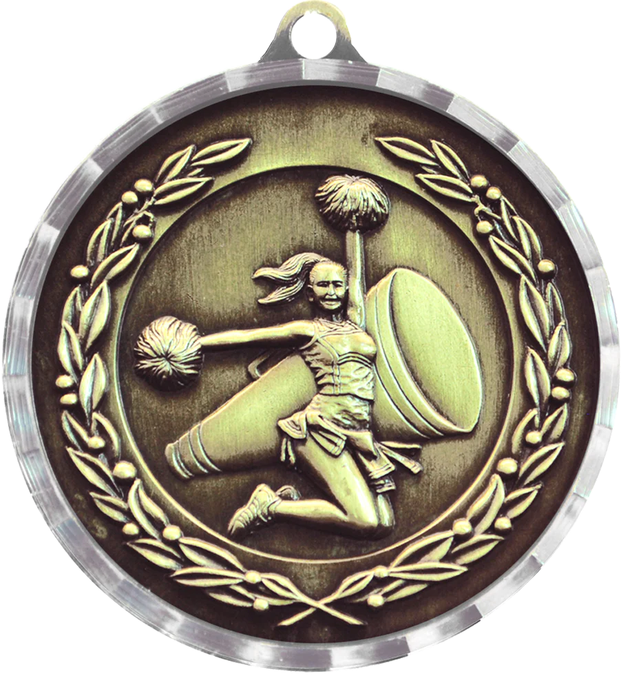 Diamond Cut Cheer Medal