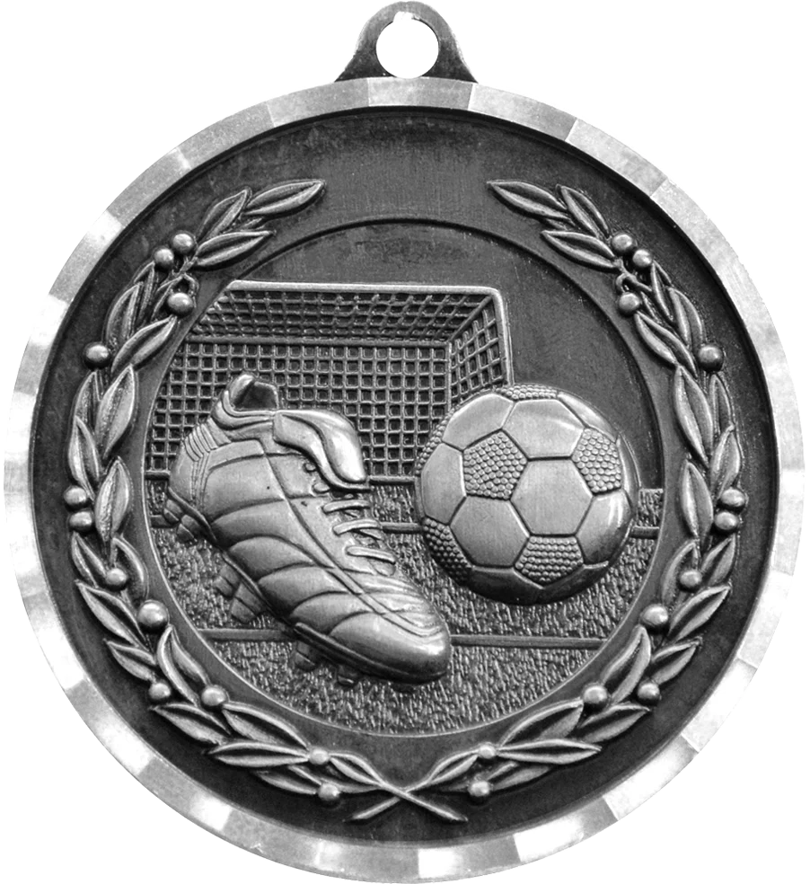Diamond Cut Soccer Medal - Image 2