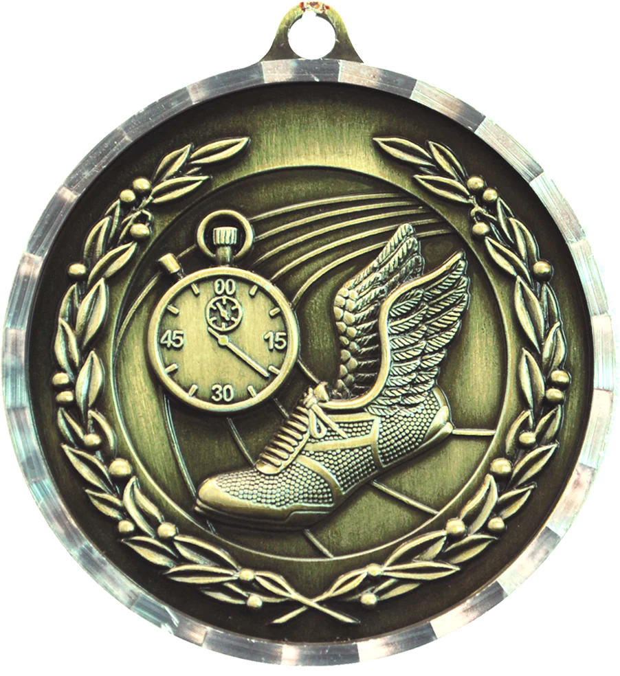 Diamond Cut Track Medal