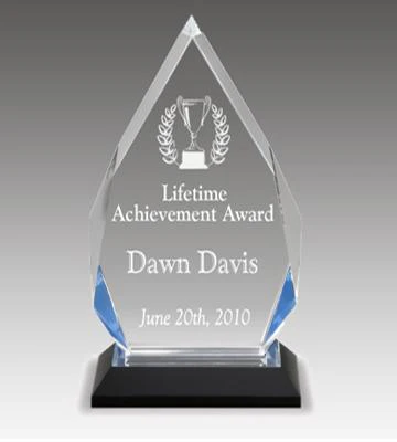 Diamond Impress Acrylic Award - Blue