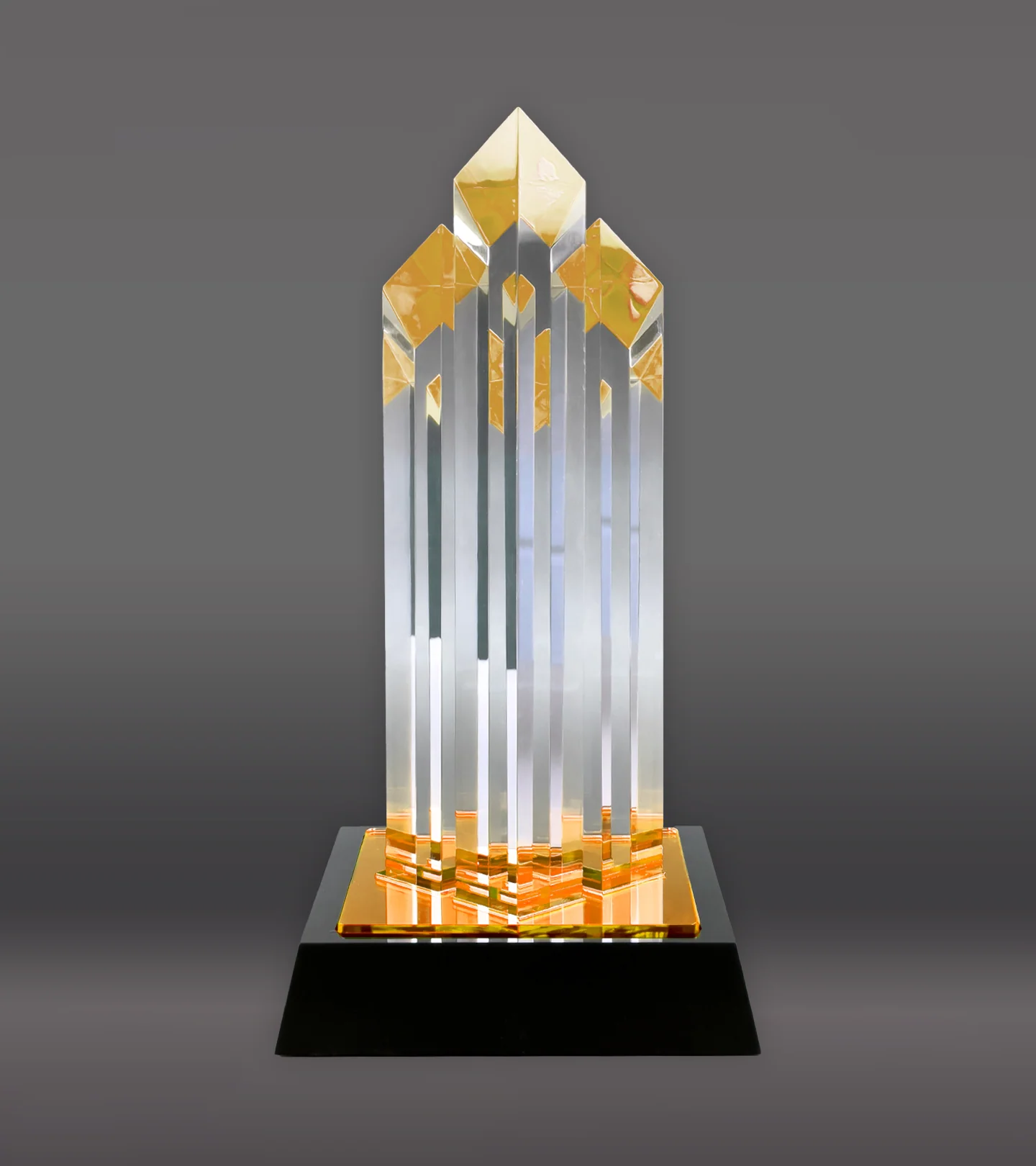 Gold Diamond Towers Acrylic Award - Image 4