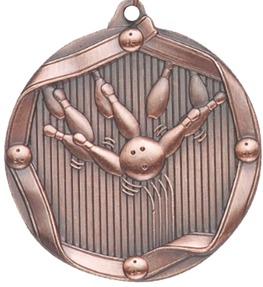 Die Cast Bowling Medal - Image 3