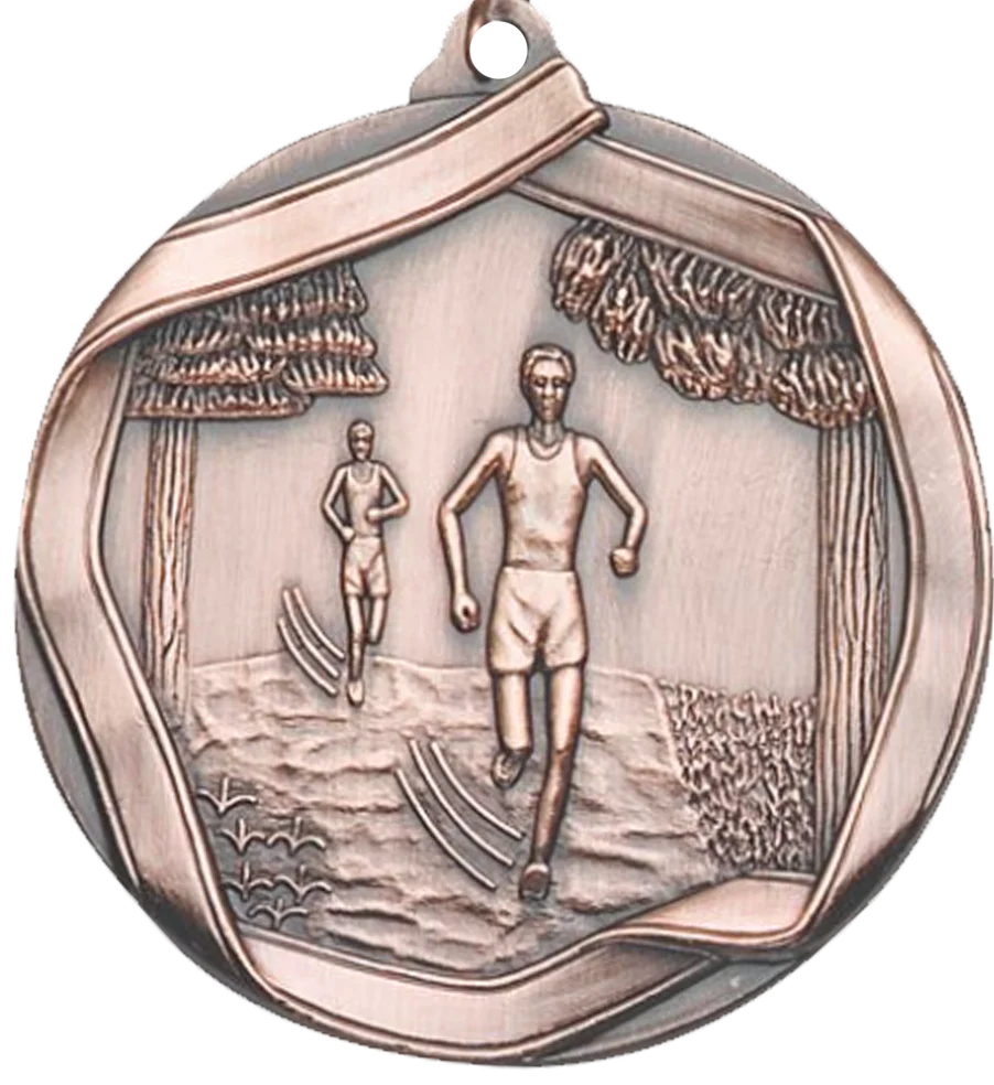 Die Cast Cross Country Medal - Image 3