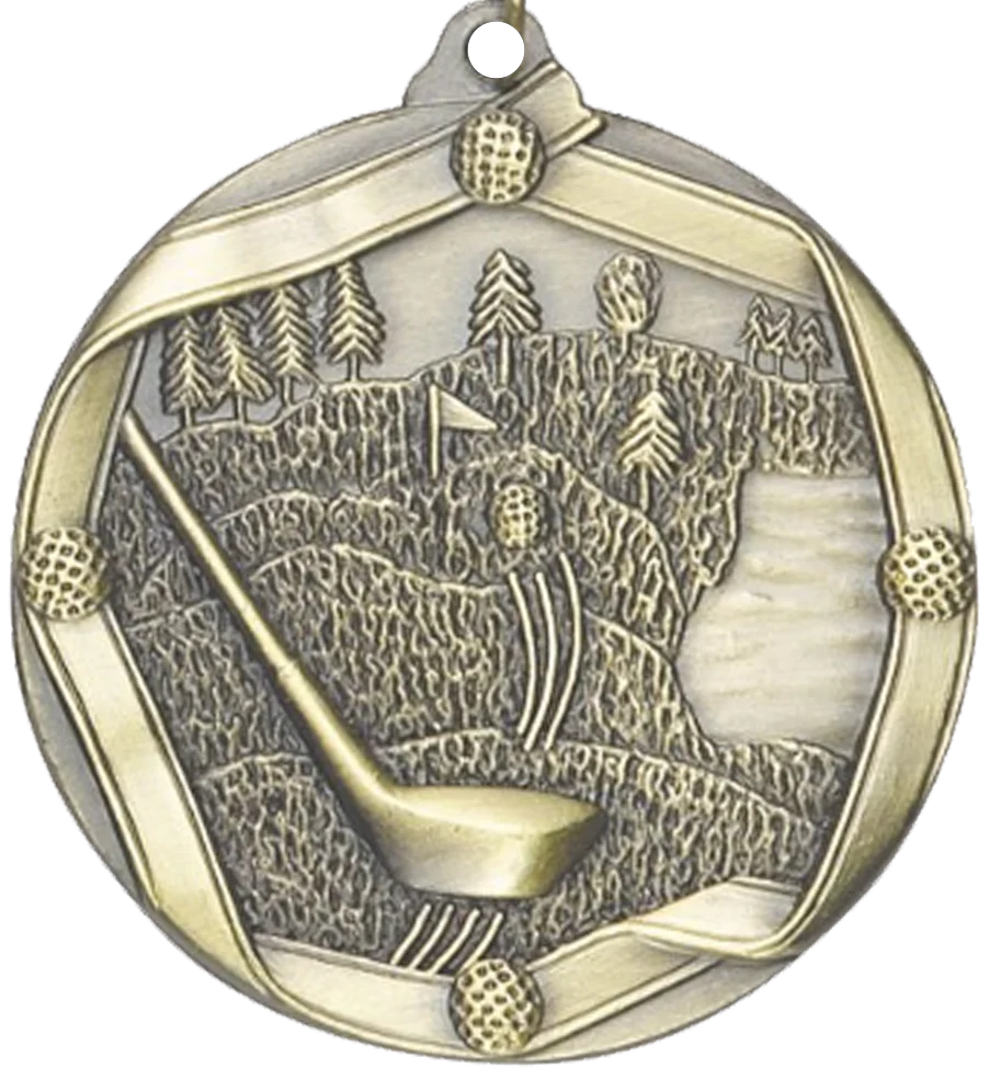 Die Cast Golf Medal