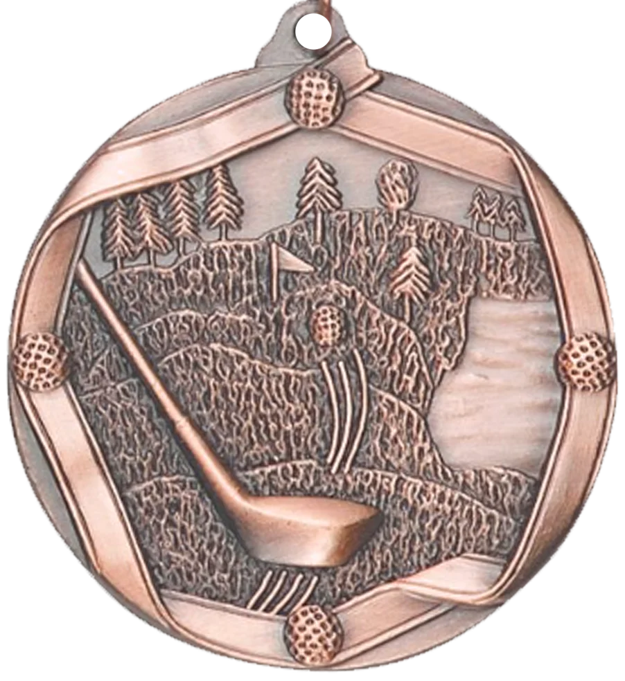 Die Cast Golf Medal - Image 3