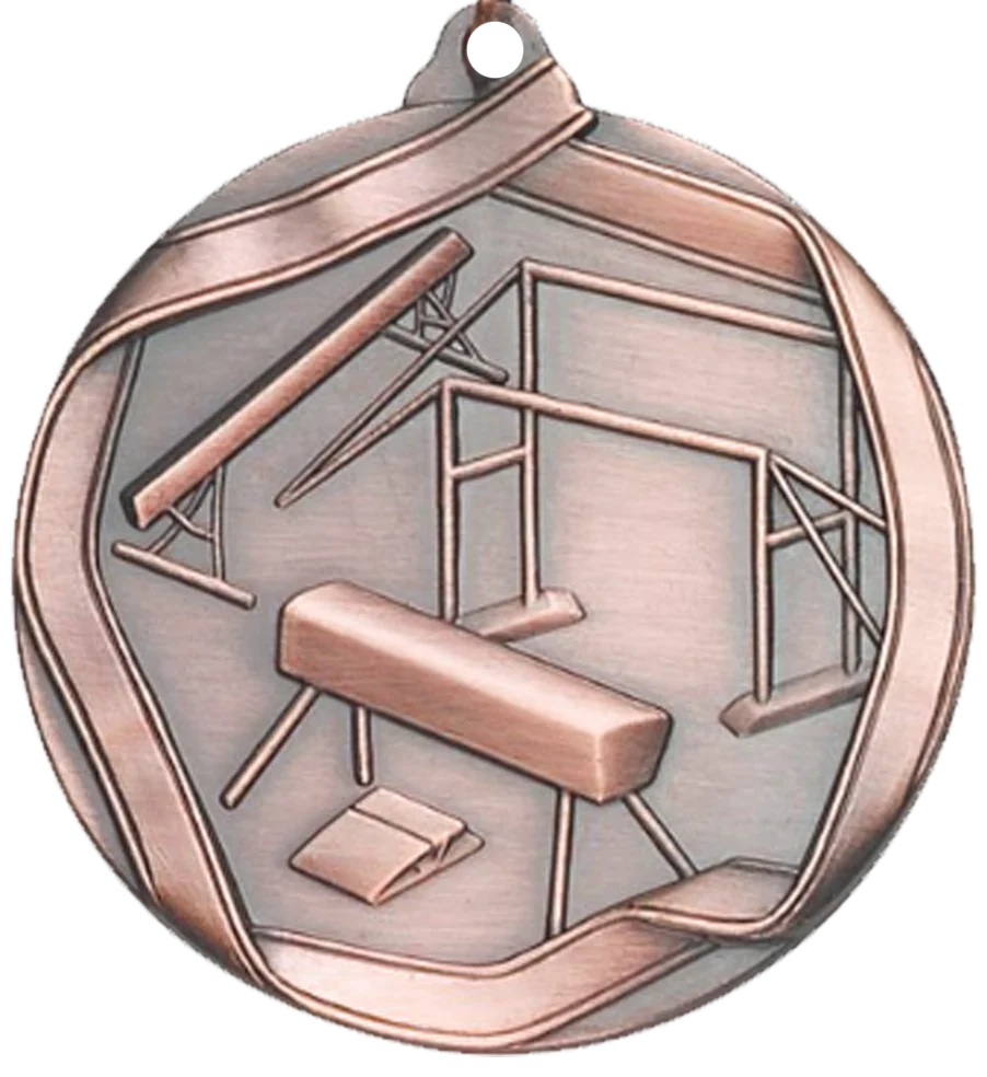 Die Cast Female Gymnastics Medal - Image 3