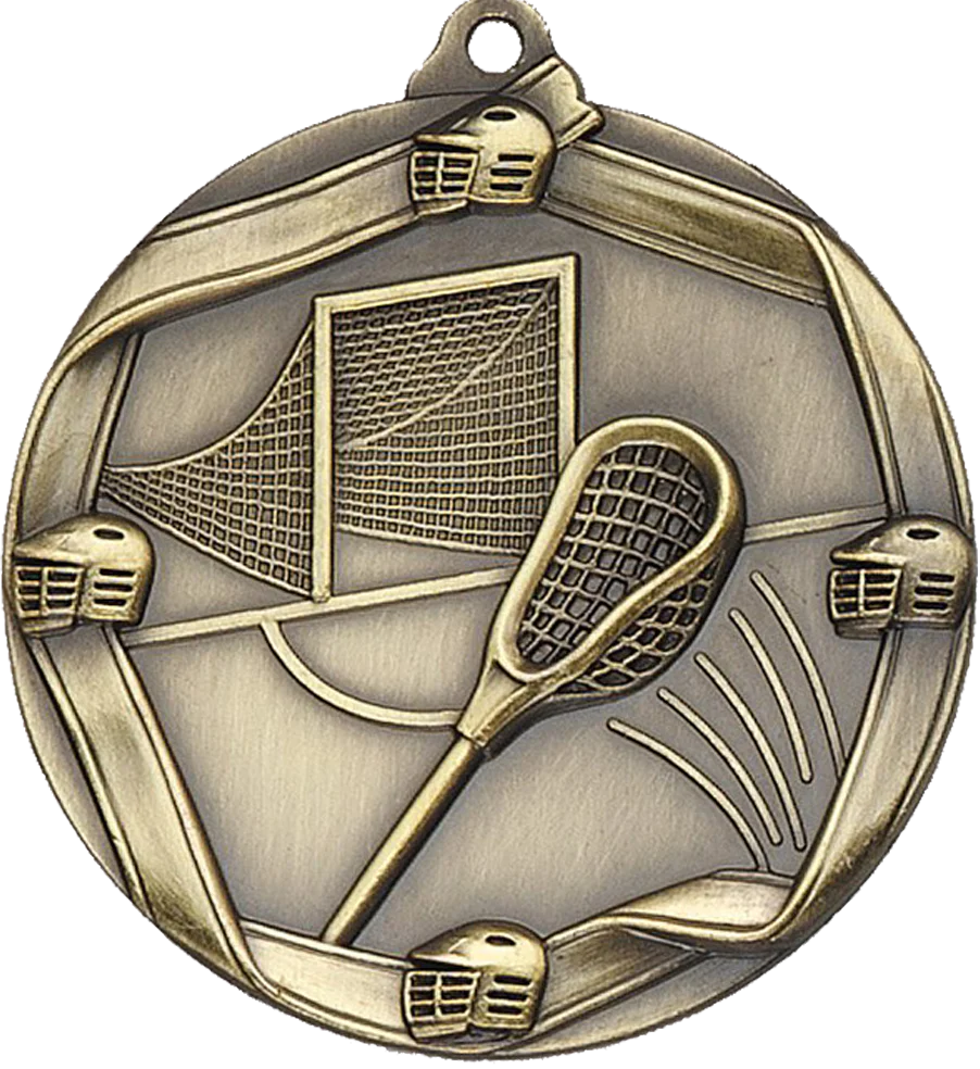 Die Cast Lacrosse Medal