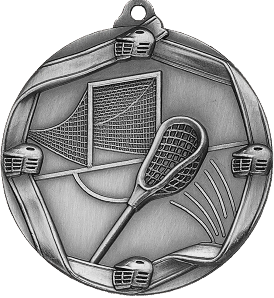 Die Cast Lacrosse Medal - Image 2