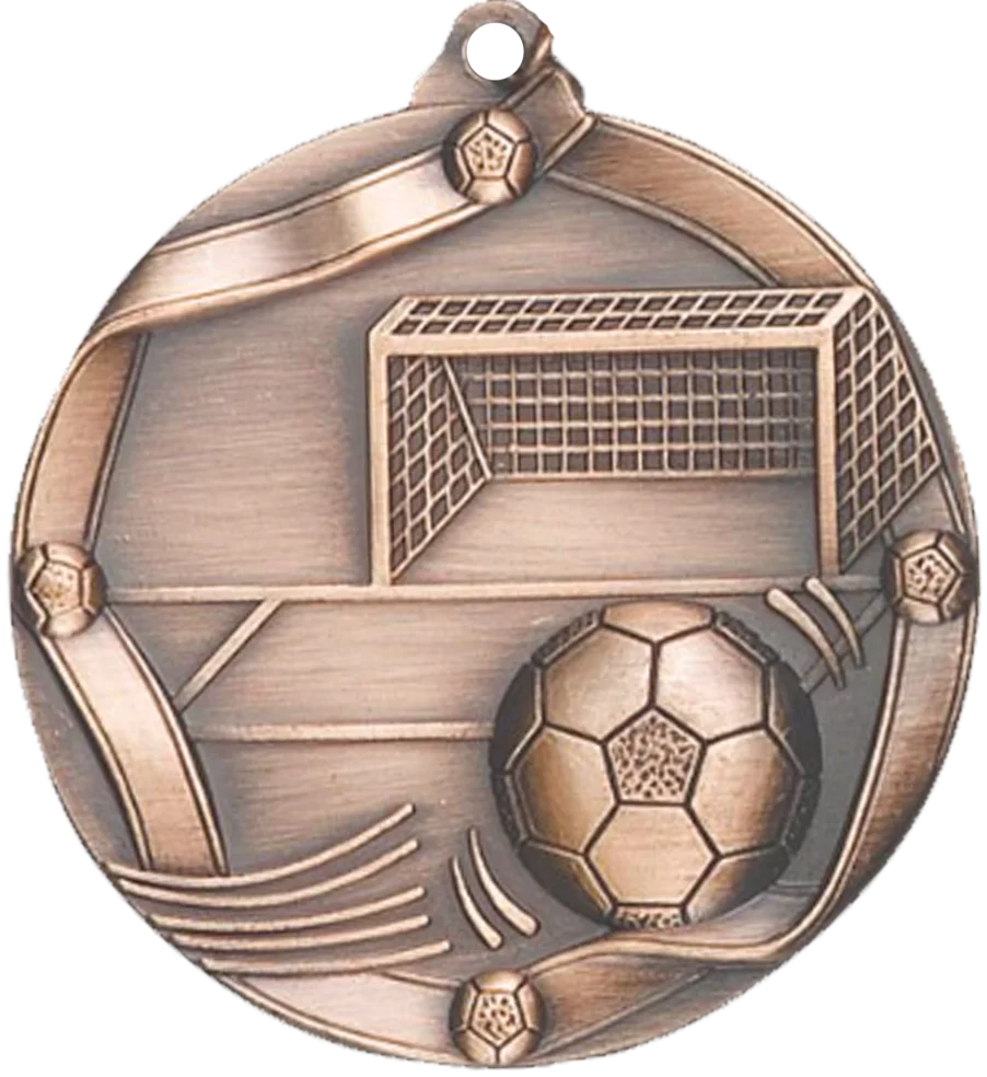 Die Cast Soccer Medal - Image 3