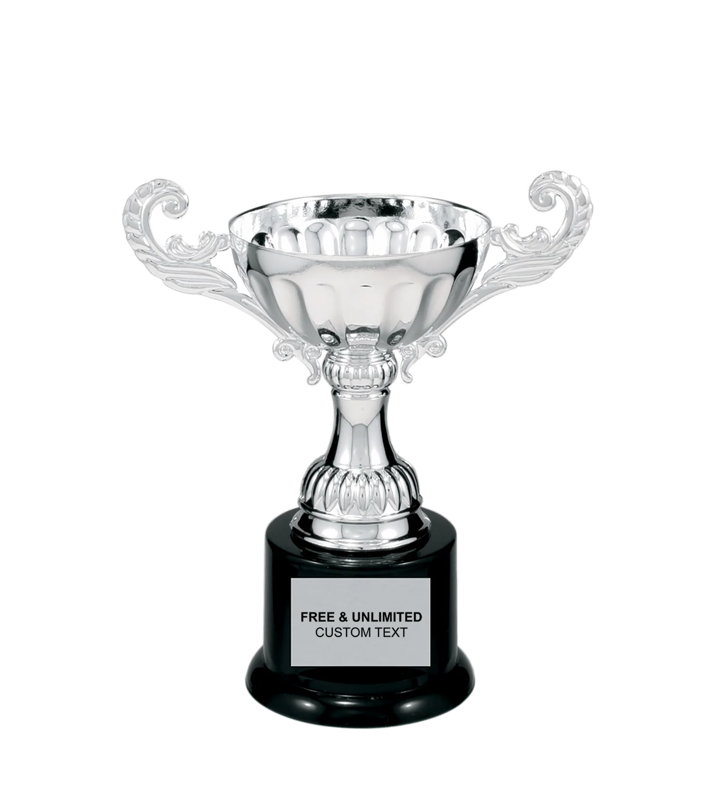 Elegant Silver Metal Cup Trophy
