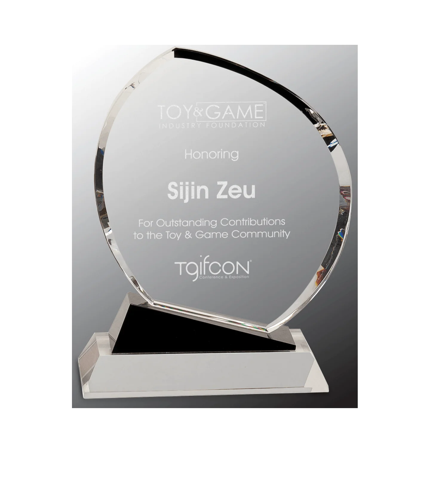 Elliptical Crystal Award