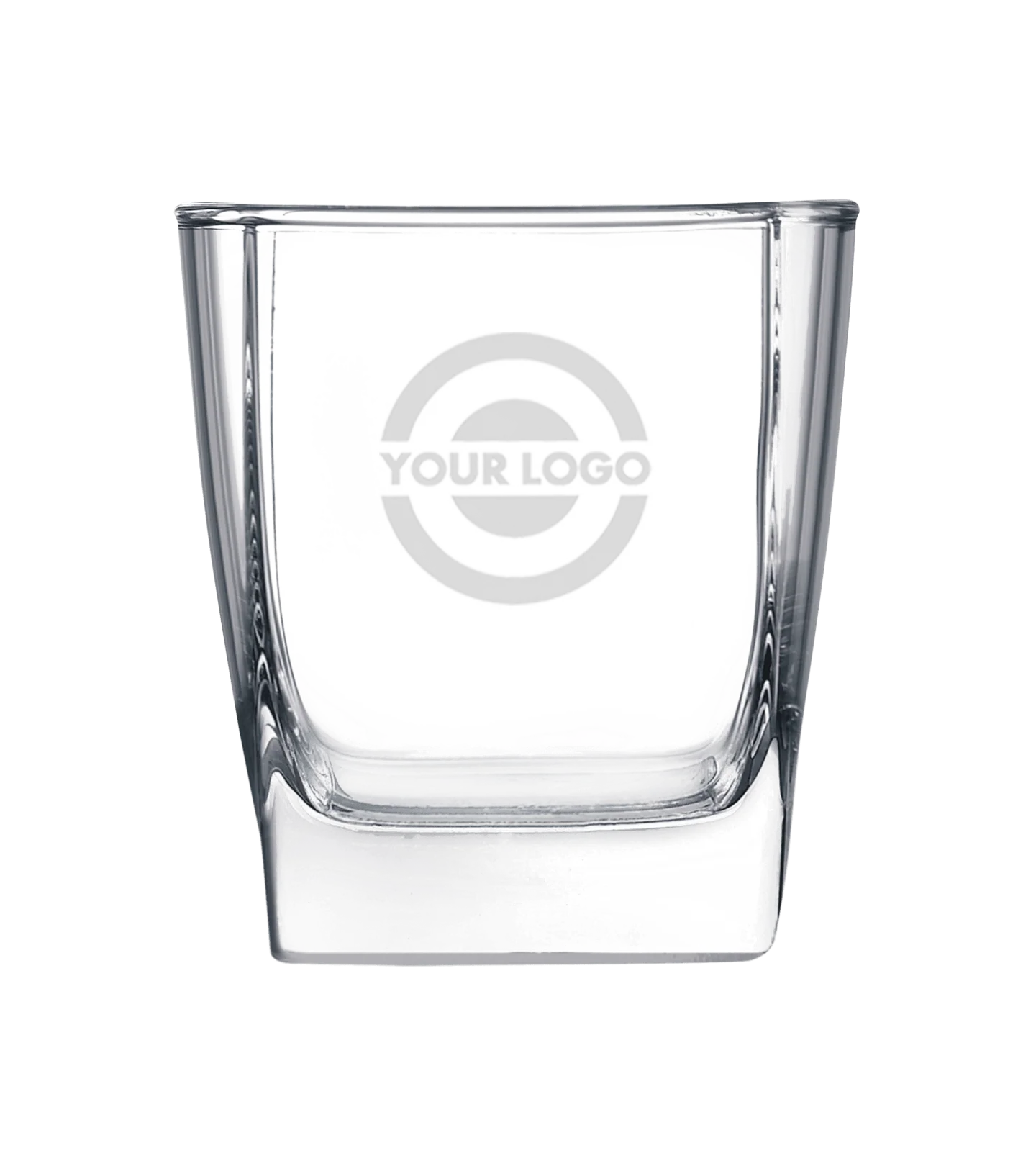 10.5 oz Square Engraved Cocktail Glass
