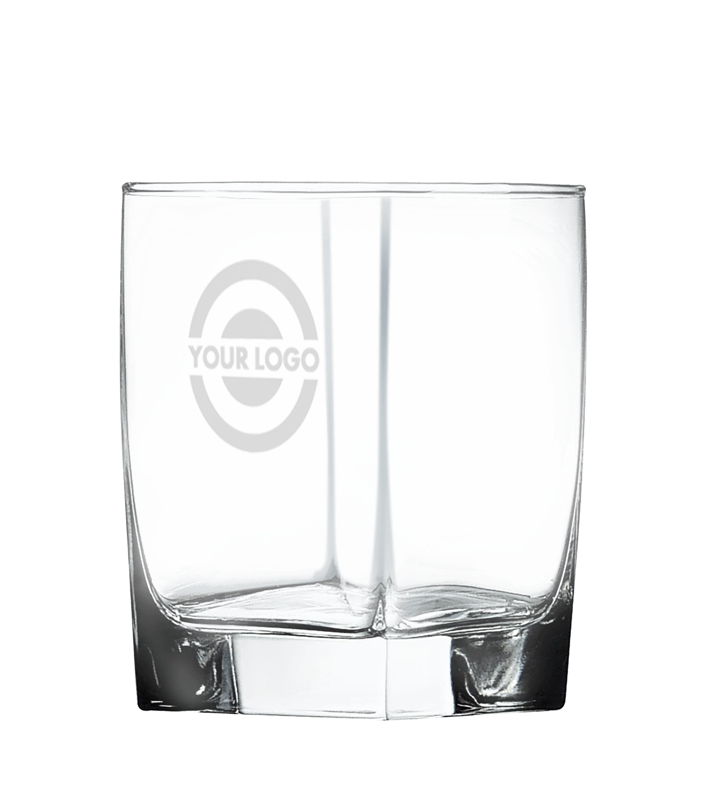 Engraved 12 oz Square Double Old Fashioned Glass