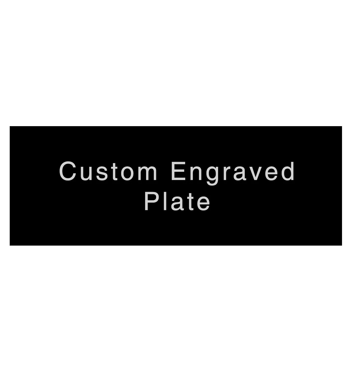 Engraved Trophy Plates - Black Silver