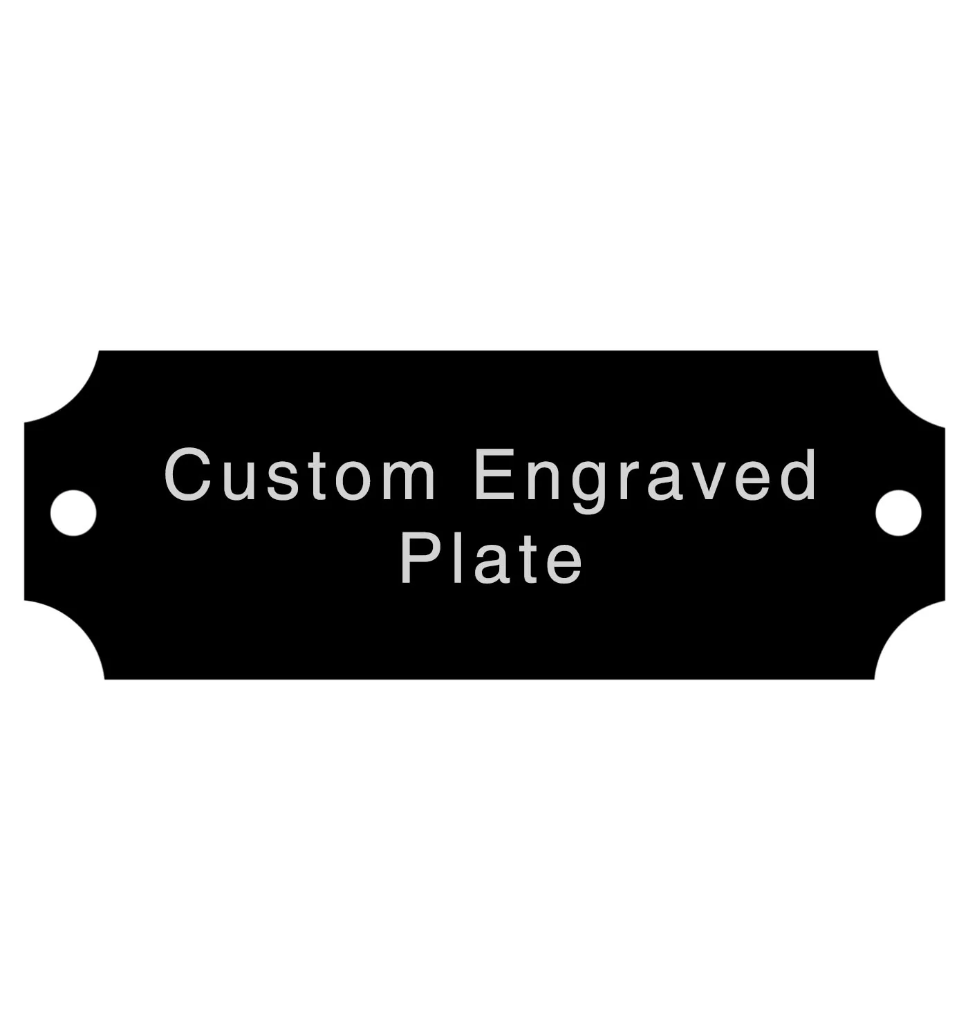 Engraved Trophy Plates - Black Silver - Image 4