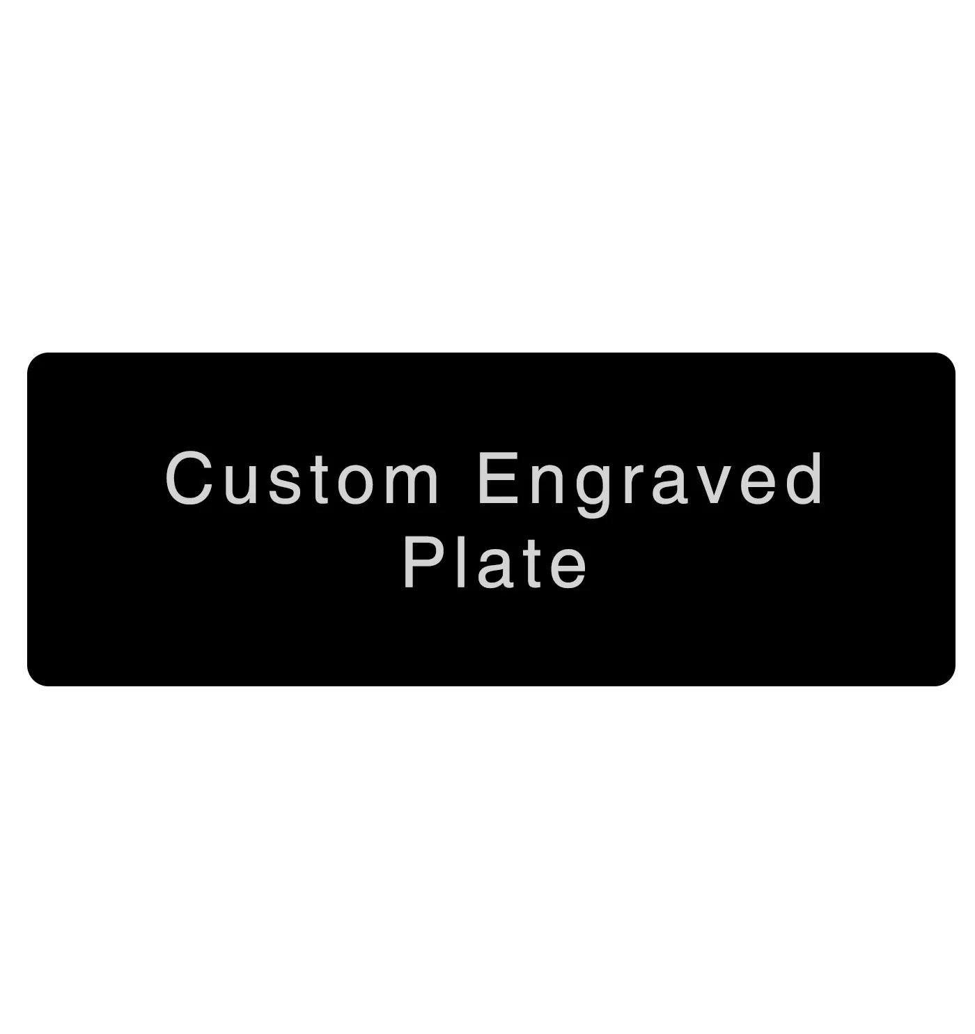 Engraved Trophy Plates - Black Silver - Image 5