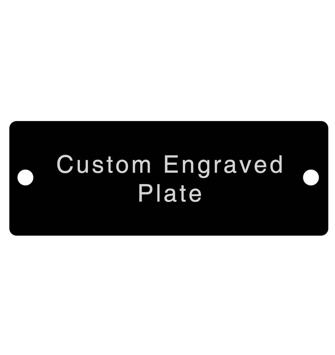 Engraved Trophy Plates - Black Silver - Image 6