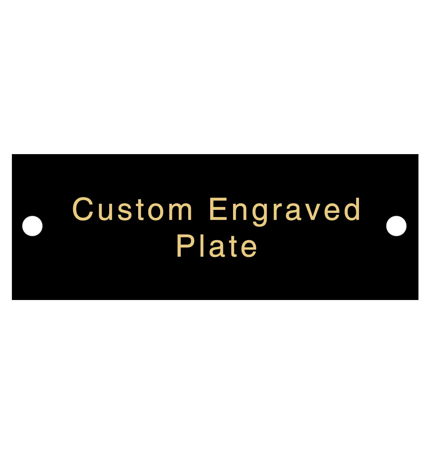 Engraved Trophy Plates - Black Gold - Image 2