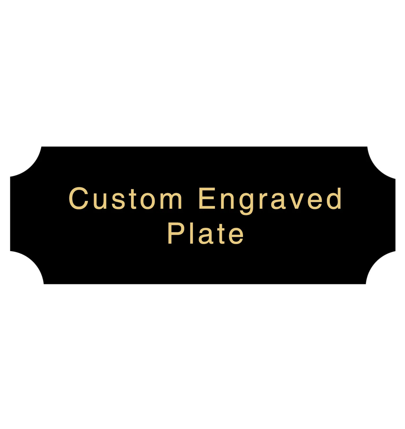 Engraved Trophy Plates - Black Gold - Image 3