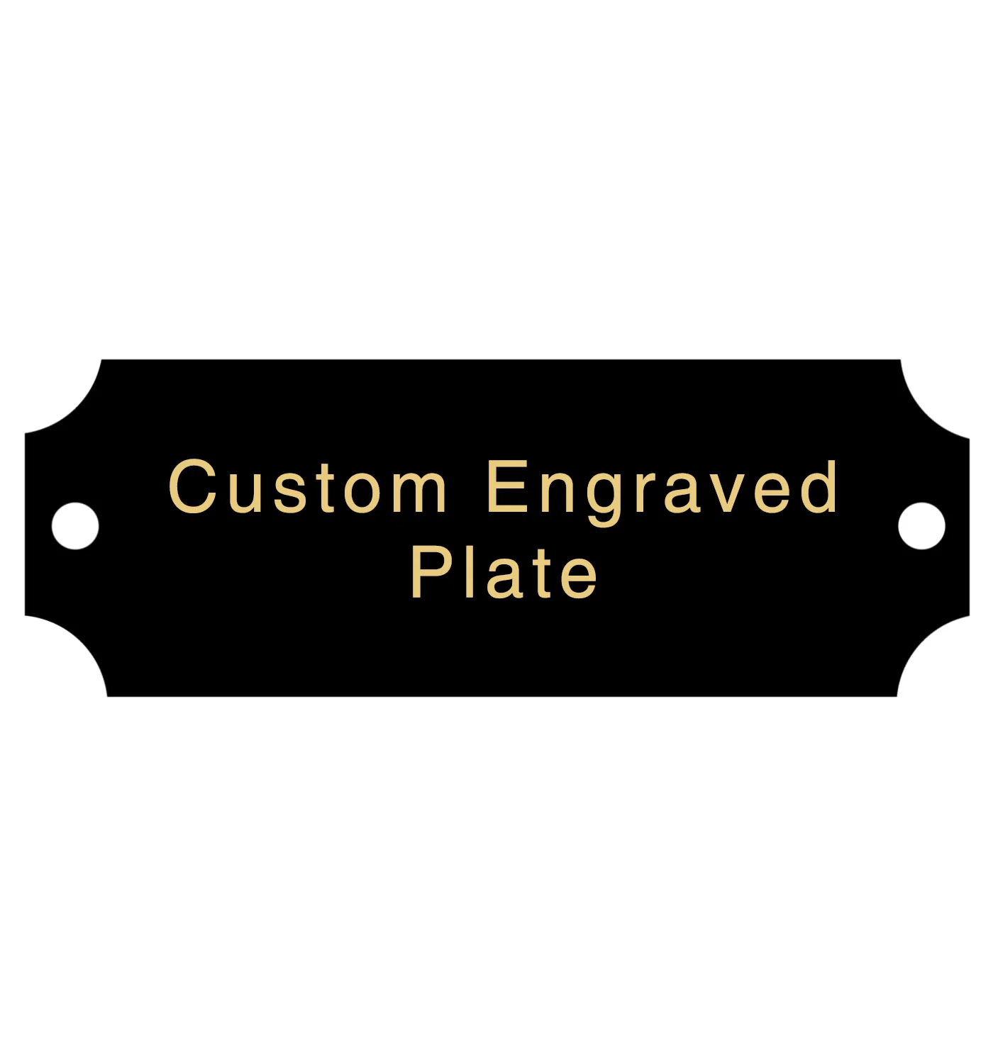 Engraved Trophy Plates - Black Gold - Image 4