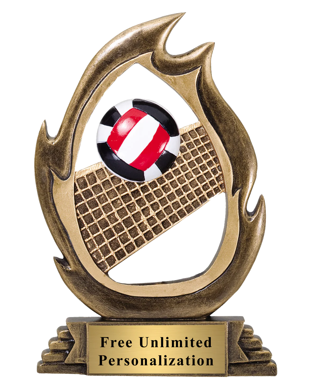Flame Volleyball Trophy