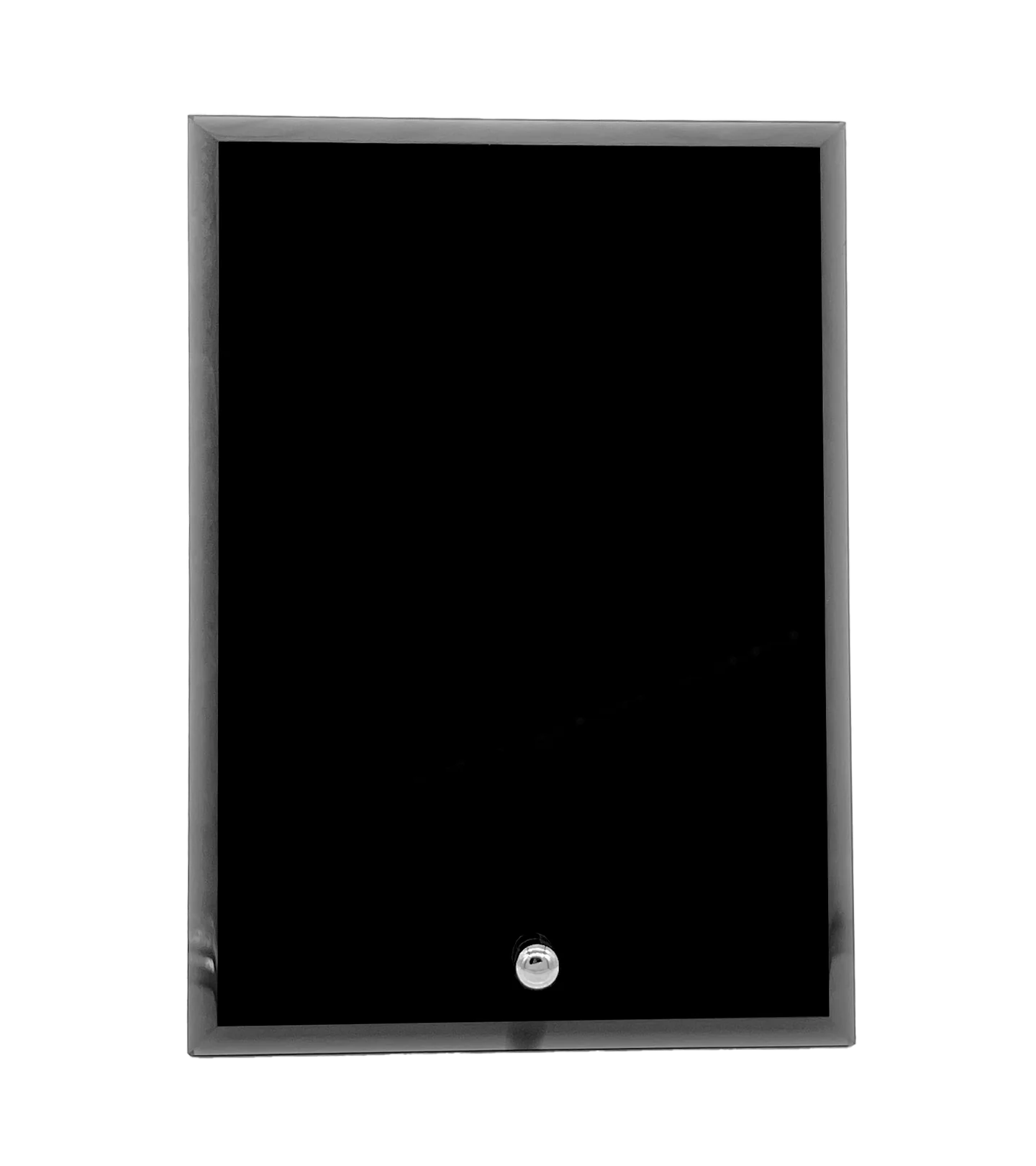 Color Printed Black Standing Glass Award - Image 2