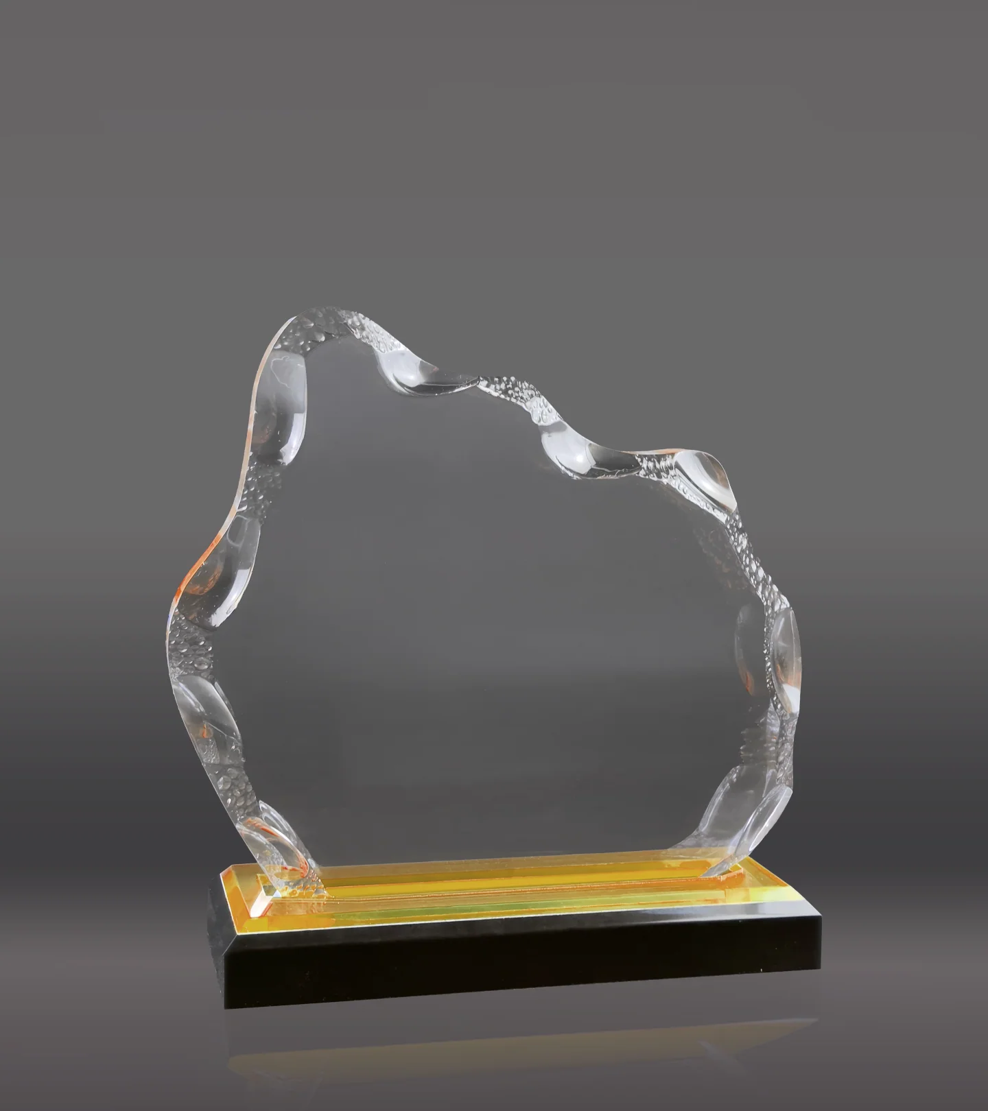 Laser Engraved Gold Glacier Impress Acrylic Award - Image 3