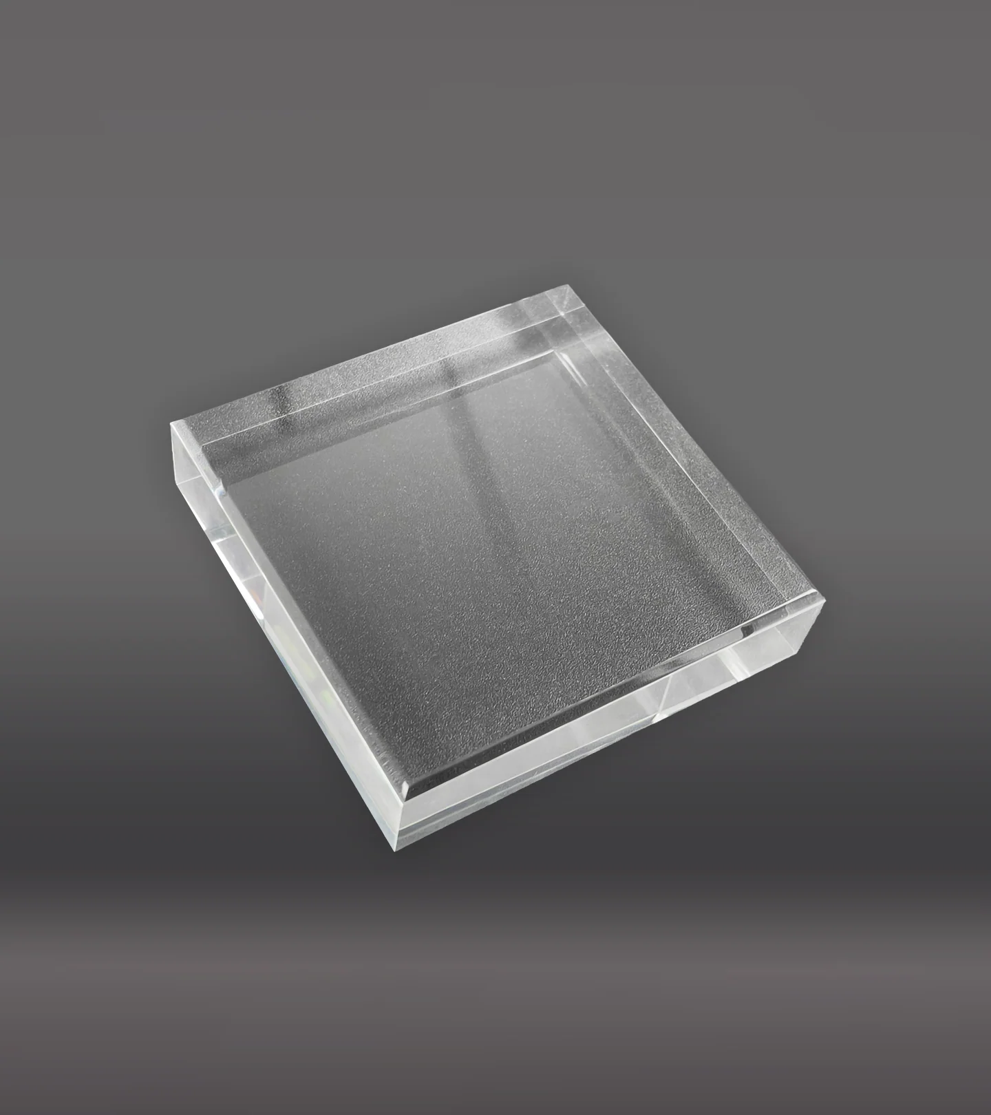 Laser Engraved Square Acrylic Paperweight - Clear - Image 3