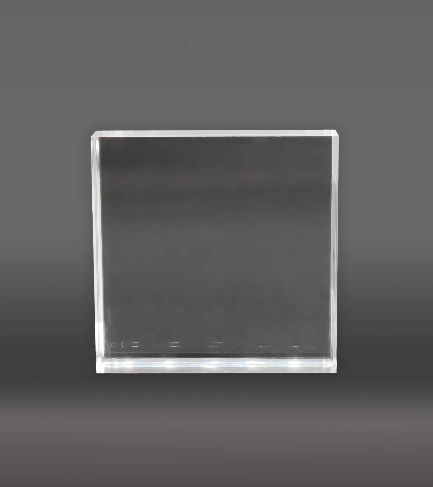 Laser Engraved Square Acrylic Paperweight - Clear - Image 5