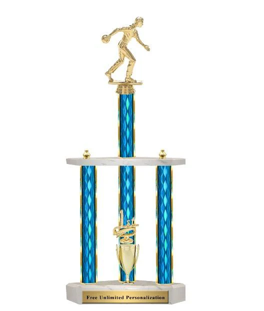 Giant Three Post Trophy Bowling