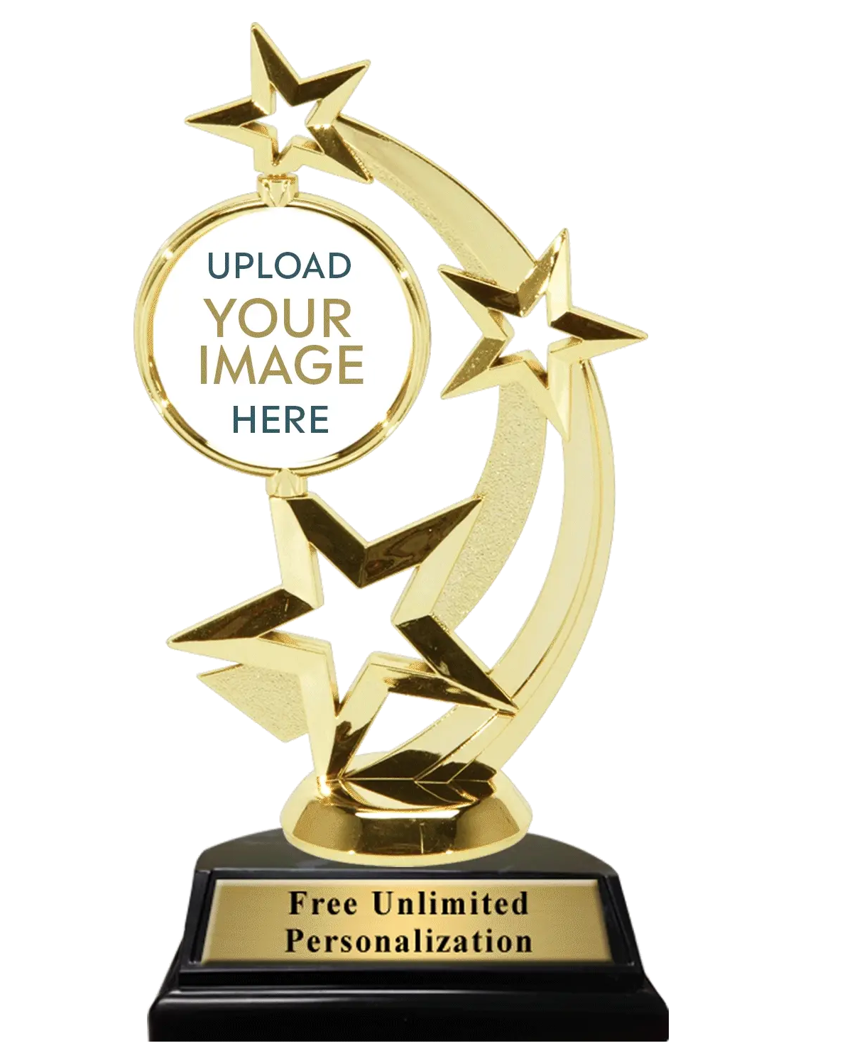 Gold Astro Spinner Custom Insert Trophy