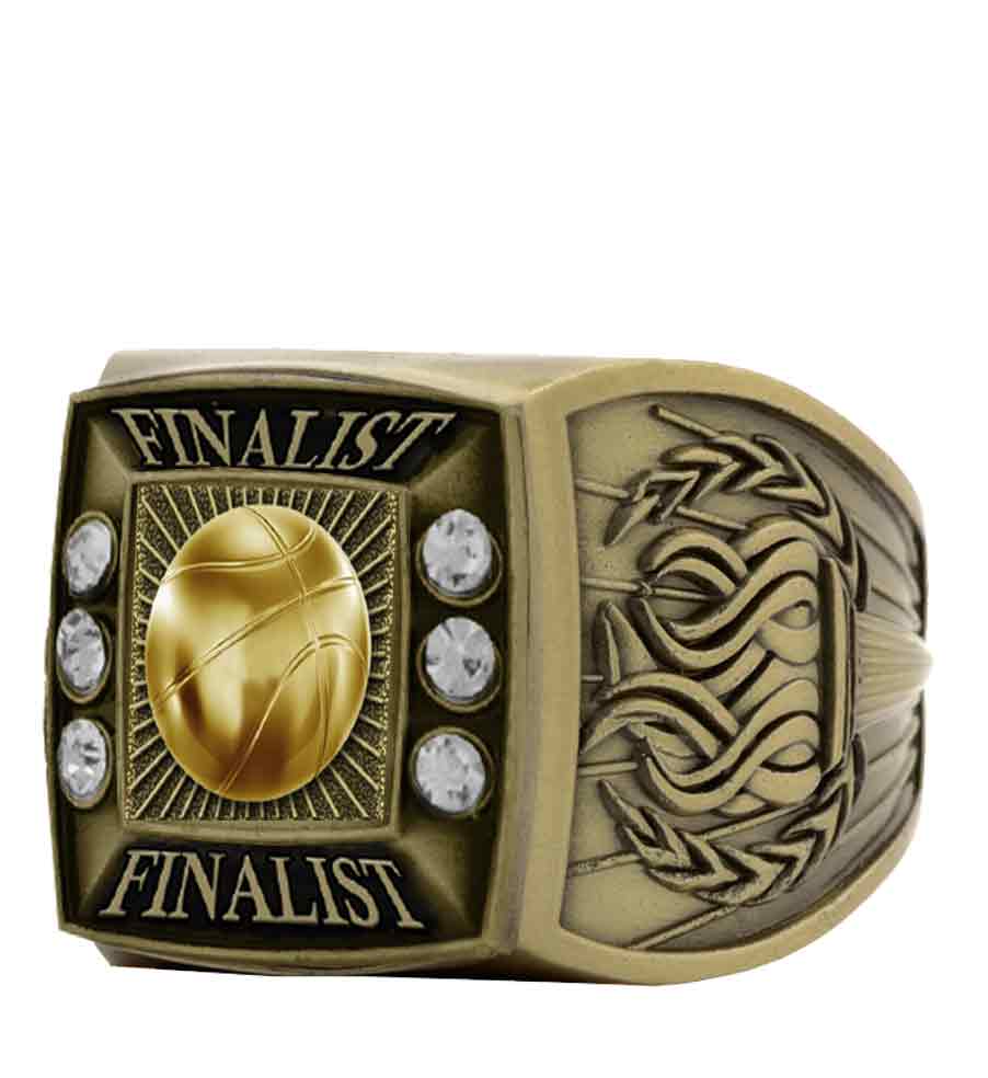 Antique Gold Basketball Championship Ring - Image 2