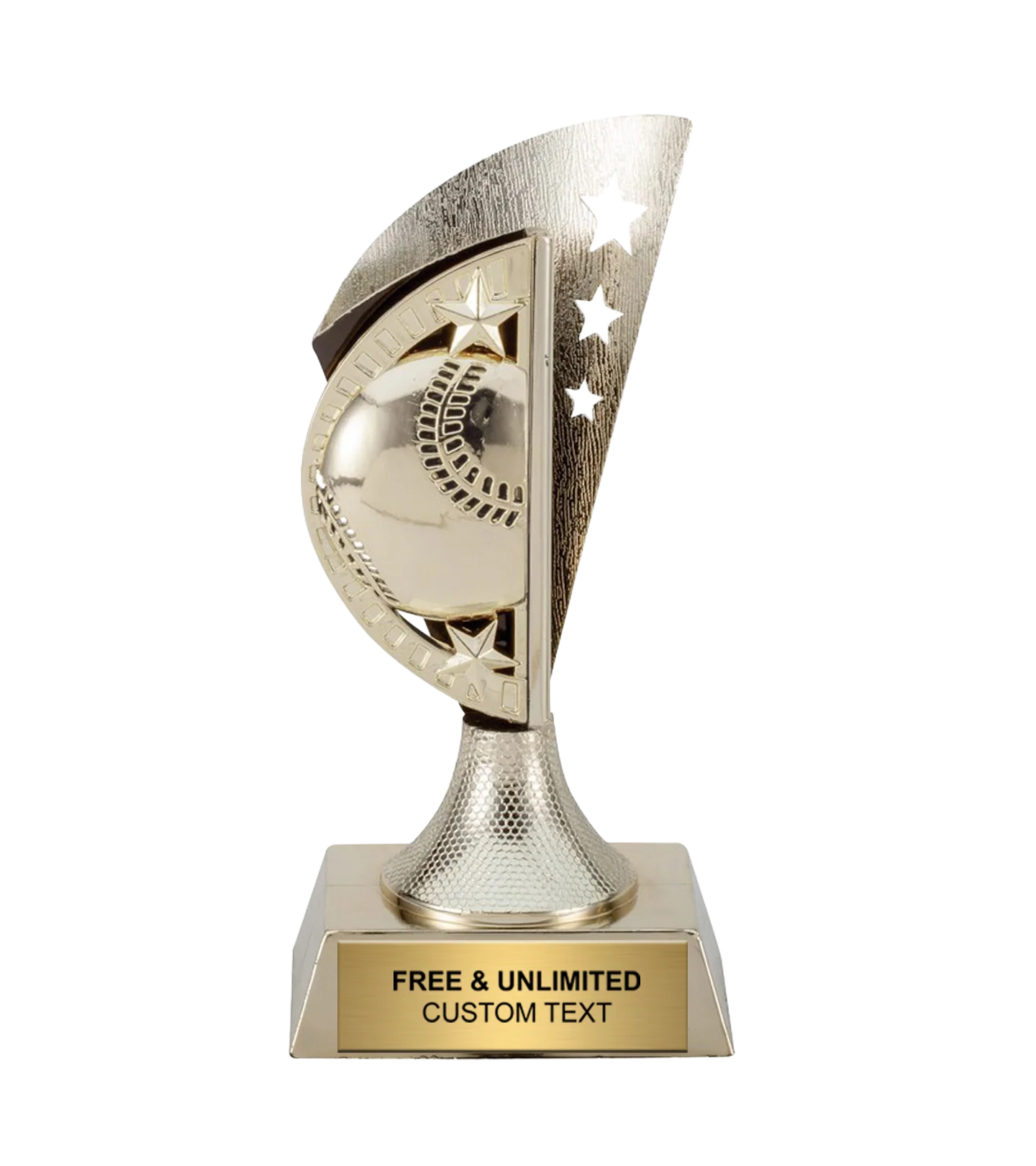 Gold Star Baseball Trophy